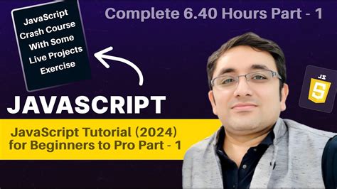 JavaScript Crash Course JavaScript Tutorial 2024 For Beginners To