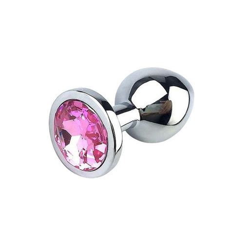 Plug Anal Joia em Aço Inox Médio Dilatador Anal Sex Shop SI Plug Sexual Magazine Luiza