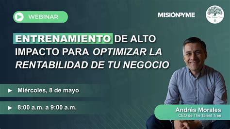 Webinar Entrenamiento Para Optimizar La Rentabilidad De Tu Negocio