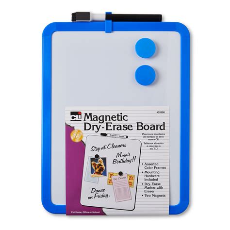 The Teachers Lounge Framed Magnetic Dry Erase Board With Marker