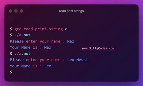 Different Ways To Read And Print Strings In C Language