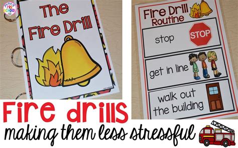 Emergency Drills Visual Routine Posters And Supports Fire Drill