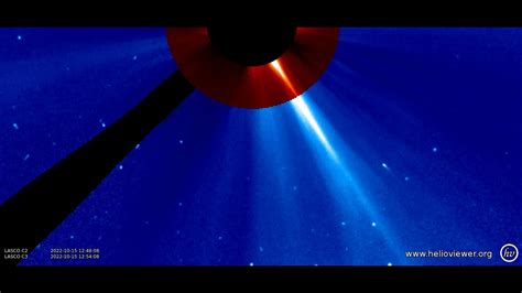 Comet LASCO C2 C3 2022 10 15 08 48 09 2022 10 15 20 48 07 UTC YouTube