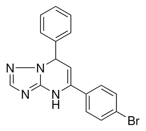 5 4 BROMO PHENYL 7 PHENYL 4 7 DIHYDRO 1 2 4 TRIAZOLO 1 5 A