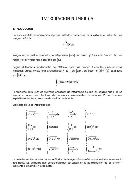 PDF INTEGRACION NUMERICA Jezasoftmatematicaaplicada Jezasoft Co