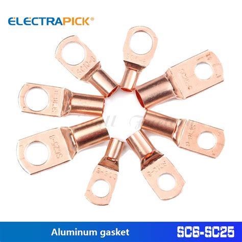 Electrapick Sc Crimping Terminals Tinned Copper Lug Ring Seal Wire