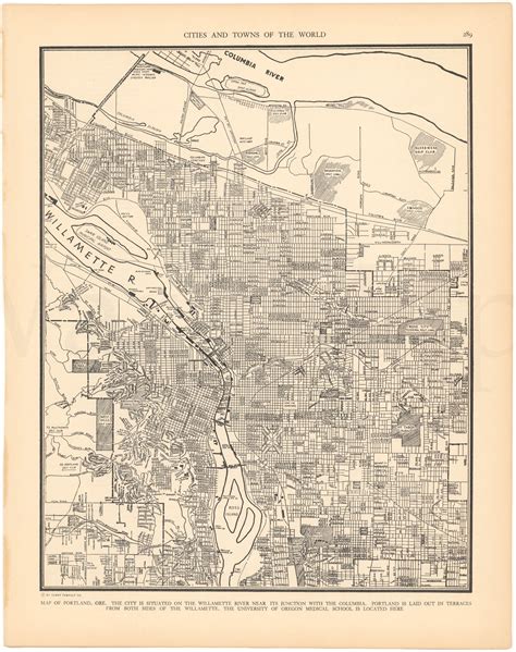 Oregon City and Town Maps – WardMaps LLC