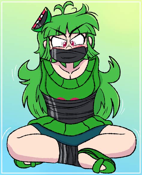 Rule 34 Angry Bondage Damsel In Distress Gag Gagged Green Hair Shut Up Tape Gag Taped Mouth