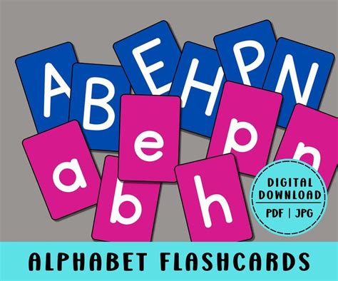 Alphabet Flashcards Alphabet Uppercase And Lowercase Letters Alphabet Cards Printable