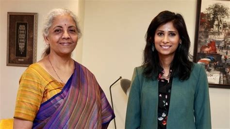 Nirmala Sitharaman Meets Imf S Gita Gopinath Discusses India S G