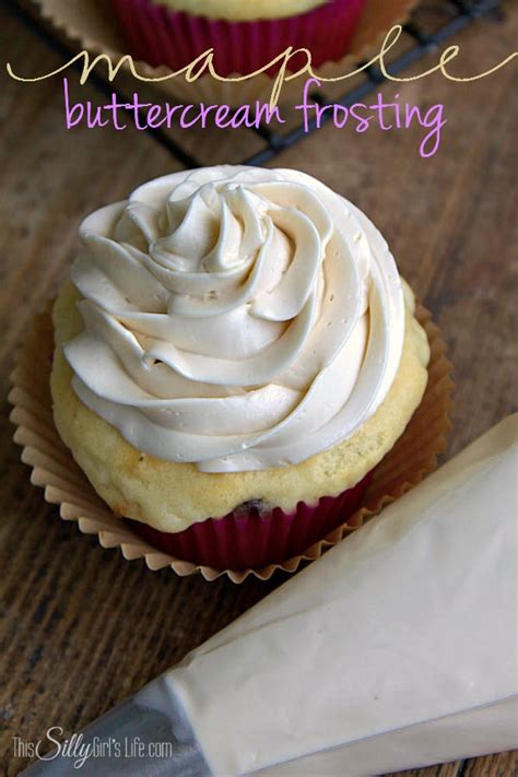 Maple Buttercream Frosting This Silly Girls Kitchen