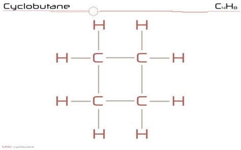 Cyclobutane Structural Formula