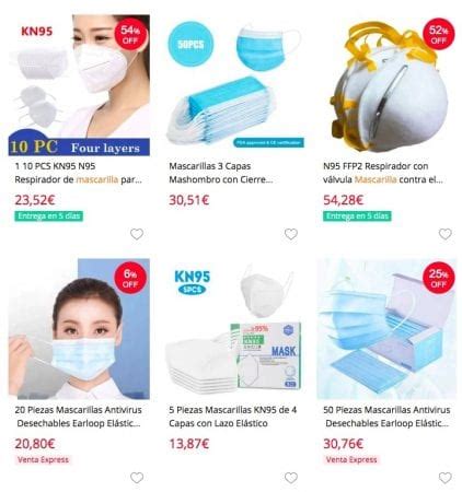 Recopilación de Mascarillas para el Covid 19 Tipos y Mejores Ofertas