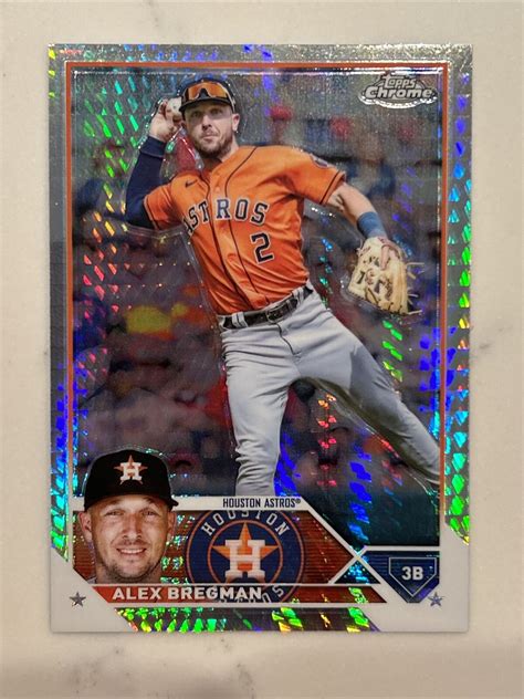 2023 Topps Chrome Alex Bregman Prizm Refractor Houston Astros EBay