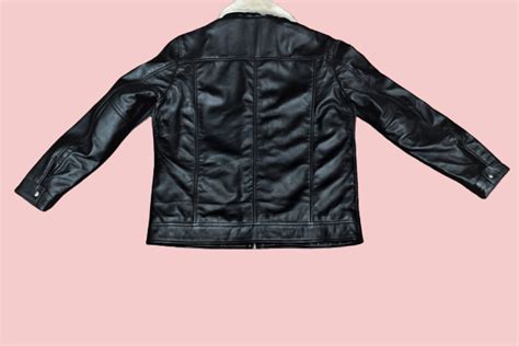 Black Leather Jacket With Fur Collar Mens - AirBorne Jacket