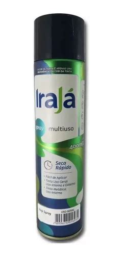 Tinta Spray Preto Fosco Alta Temperatura 400ml Irajá Parcelamento