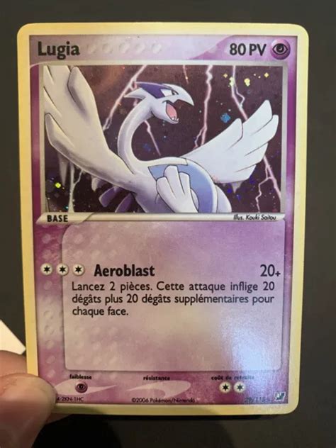 CARTE POKEMON LUGIA 29 115 Rare REVERSE Bloc EX Forces Cachées FR EUR