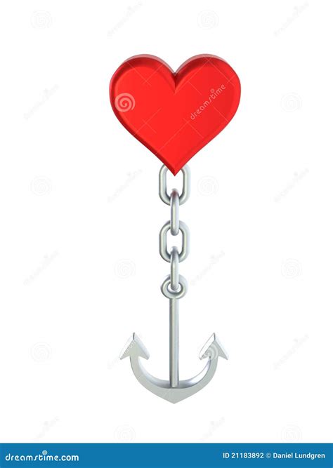 Heart Anchor Stock Photography - Image: 21183892