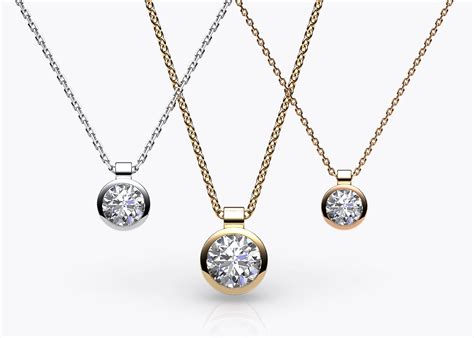 Bezel Set Diamond Pendant Venice Alexandre Rosenberg