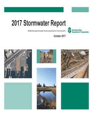 Fillable Online 2017 Stormwater Report NPDES Municipal Stormwater