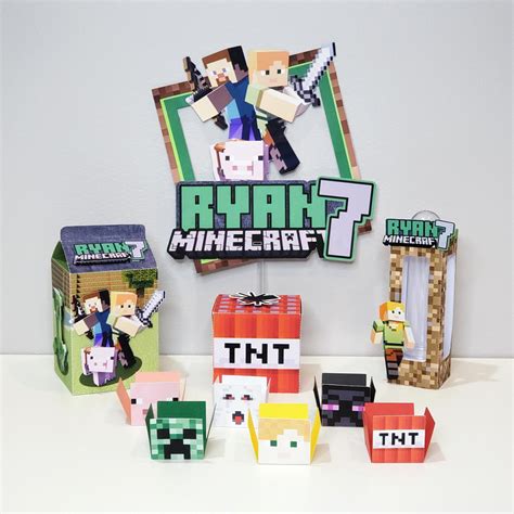 Kit Personalizado Festa Tema Minecraft Elo Produtos Especiais