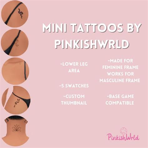 Pinkishwrld Patreon In Sims Tattoos Tumblr Sims Sims