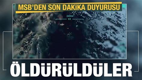 MSB son dakika duyurdu Öldürüldüler Şehitlerin kanı yerde kalmadı