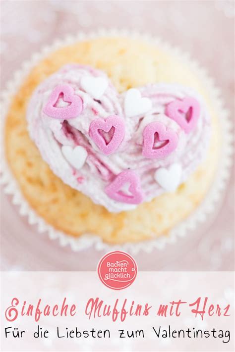 Valentinstag Cupcakes Mit Herz Backen Macht Gl Cklich Rezept