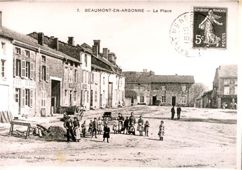 Beaumont En Argonne Carte Postale Ancienne Et Vue D Hier Et Aujourd