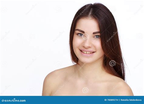 Girl With Naked Shoulders Stock Photo Image Of Elegance