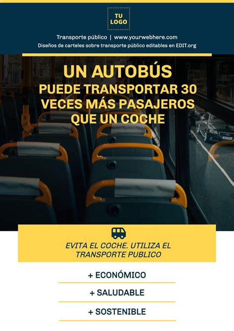 Diseña un Cartel de Movilidad Sostenible gratis online