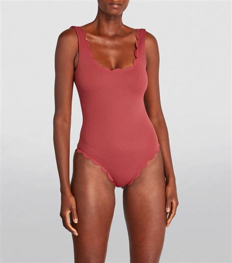 Marysia Scalloped Palm Springs Swimsuit Harrods Us