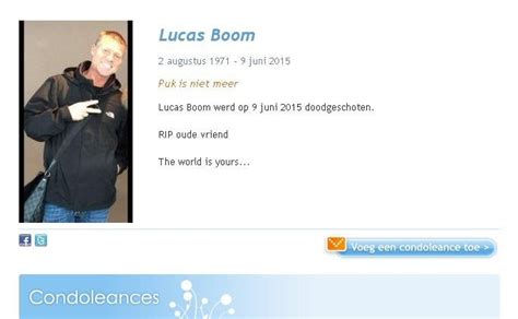 Lucas Boom Condoleance Pagina Lucasboompukkienl