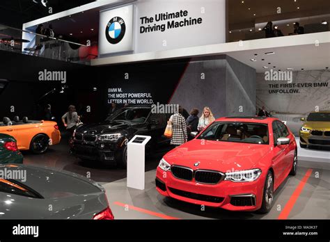 The BMW Display At The New York International Auto Show In New York