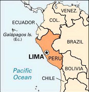 Lima Map - Peru