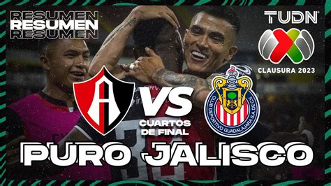 Resumen Atlas Vs Chivas Cl2023 4tos Tudn Youtube