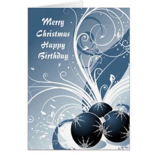 Christmas Birthday Cards, Christmas Birthday Card Templates, Postage ...