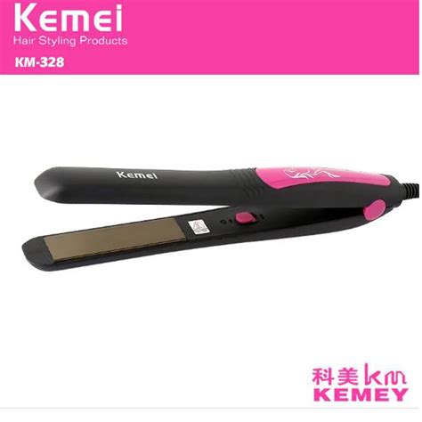 Kemei Electric Hair Straightener Km 328 Ceramic Panel Hairdressing