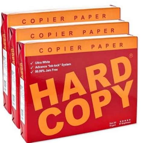 Hard Copy Bond Paper Short A4 Long Size 70gsm 1 Ream 500pcs Shopee