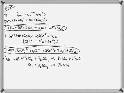 Solvedbalance The Following Oxidation Reduction Reactions That Occur