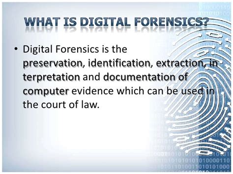 Digital Forensics