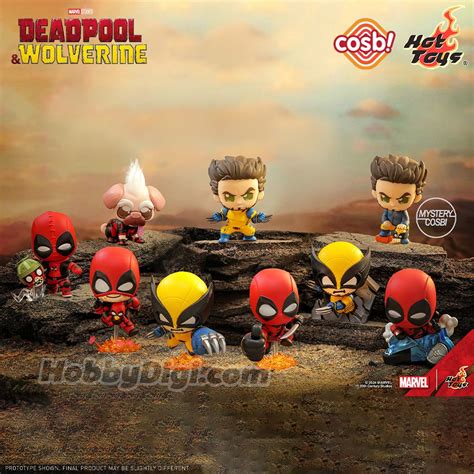 Hot Toys Cosbi Bobble Head Collection CBX183 Marvel Deadpool Wolverine Series Original Box