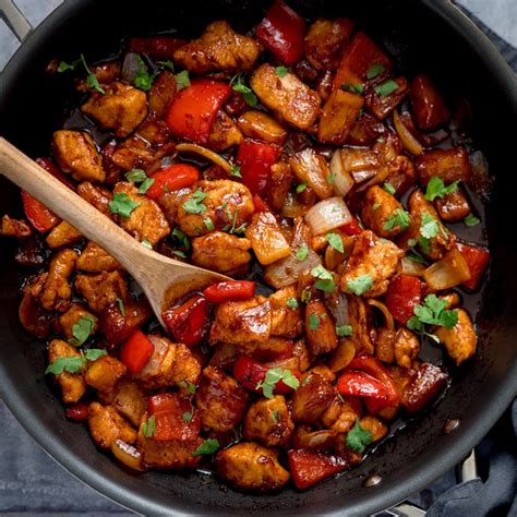 Sticky Chicken Stir Fry With Video Nicky S Kitchen Sanctuary