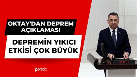 Fuat Oktaydan Deprem Açıklaması YouTube