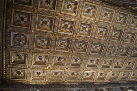 Il Soffitto A Cassettoni Della Basilica Di Santa Maria Maggiore Roma