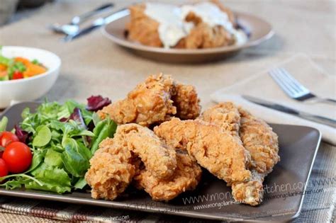 Crispy Fried Chicken with American Style Gravy Recipe - KFC Recipe ...