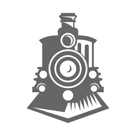 Premium Vector Locomotive Logo Icon Design Illustration