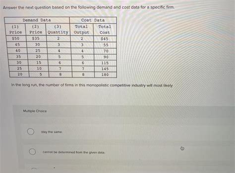 Solved Answer The Next Question Based On The Following Chegg