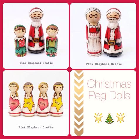 Christmas Peg dolls - Elves, Angels and More! - Doli Dwt