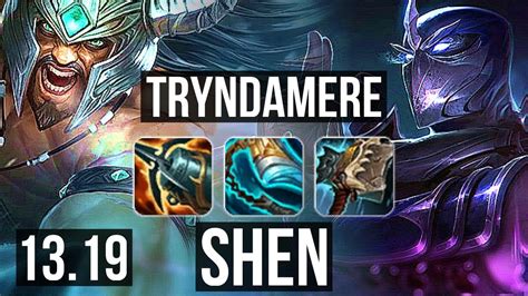 TRYNDAMERE Vs SHEN TOP 4 0 1 1 1M Mastery 500 Games EUW